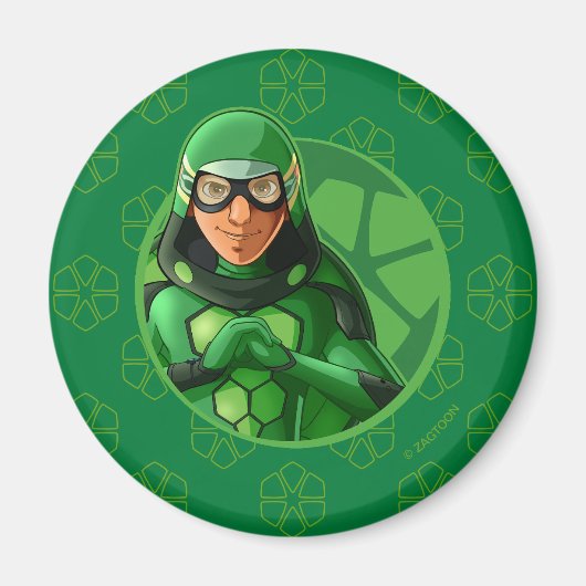 Carapace Green Badge Magneet (Voorkant)