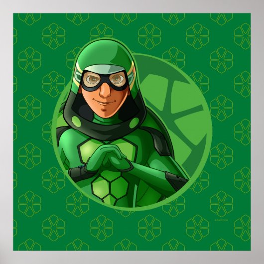 Carapace Green Badge Poster (Voorkant)