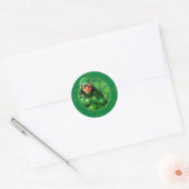 Carapace Green Badge Ronde Sticker (Envelop)