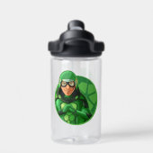 Carapace Green Badge Waterfles (Achterkant)