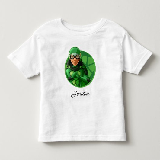Carapace Groene Badge Kinder Shirts (Voorkant)