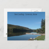 Caratunk, Maine - Boat Landing op Kennebec Briefkaart (Voorkant / Achterkant)