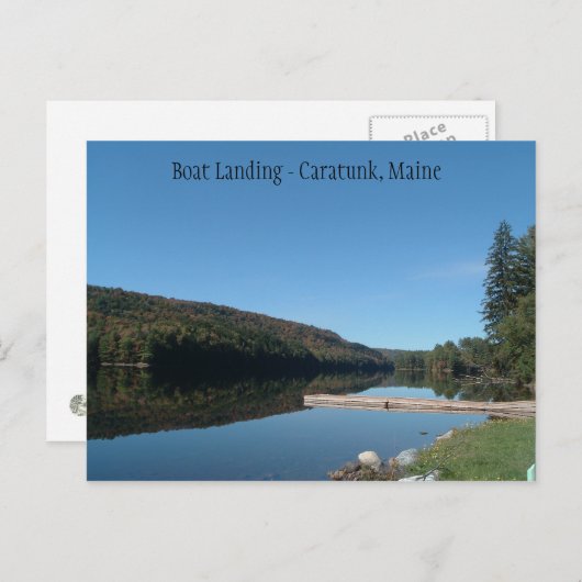Caratunk, Maine - Boat Landing op Kennebec Briefkaart (Voorkant / Achterkant)
