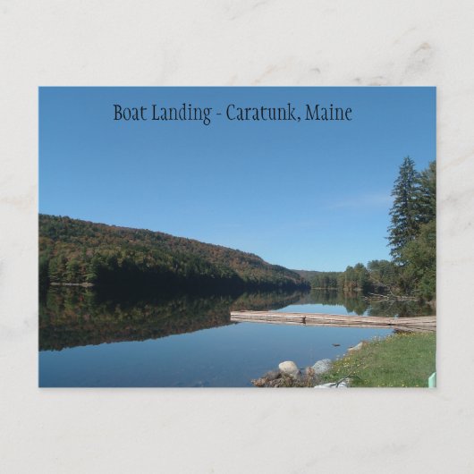 Caratunk, Maine - Boat Landing op Kennebec Briefkaart (Voorkant)