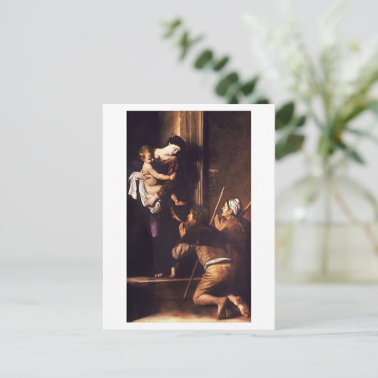 Caravaggio 1604-1606 Madonna & Kind di Loreto Briefkaart (Staand voorkant)