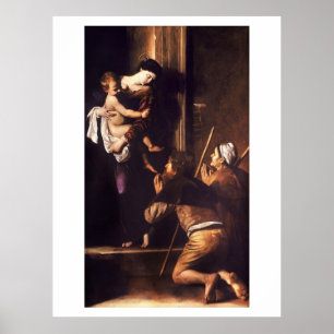 Caravaggio 1604-1606 Madonna & Kind di Loreto Poster