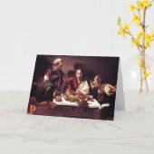 Caravaggio - Avondmaal in Emmaus Kaart (Gele Bloem)