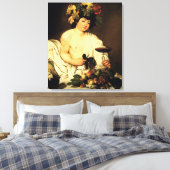 Caravaggio Bacchus Canvas Afdruk (Insitu (Slaapkamer))