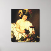 Caravaggio Bacchus Canvas Afdruk (Voorkant)