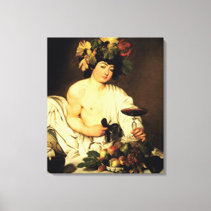 Caravaggio Bacchus Canvas Afdruk