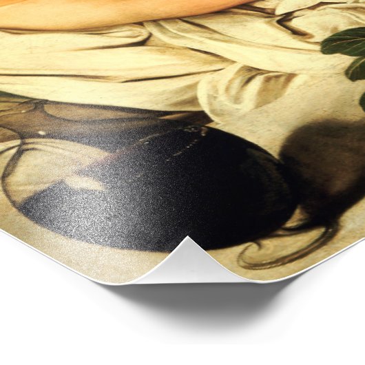 Caravaggio Bacchus Foto Afdruk (Hoek)