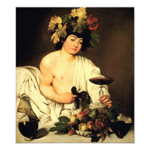 Caravaggio Bacchus Foto Afdruk