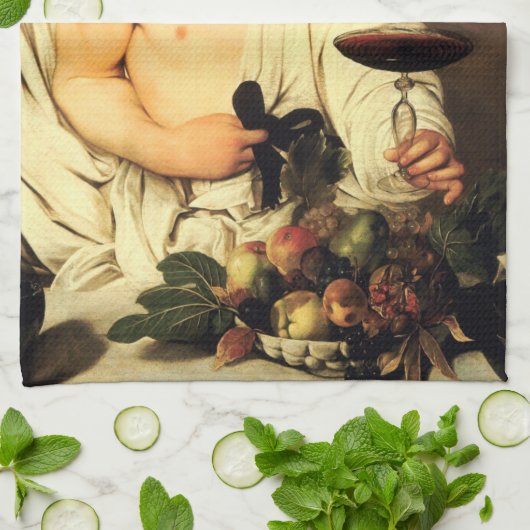 Caravaggio Bacchus Kitchen Towel Theedoek (Gevouwen)