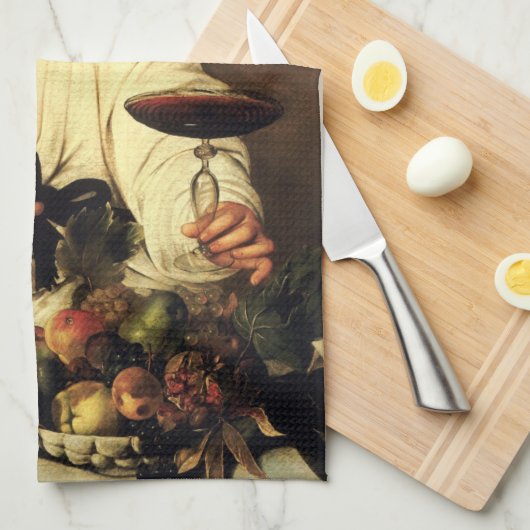 Caravaggio Bacchus Kitchen Towel Theedoek (Quarter Fold)