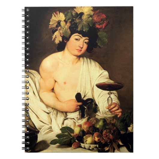 Caravaggio Bacchus-notebook Notitieboek (Voorkant)