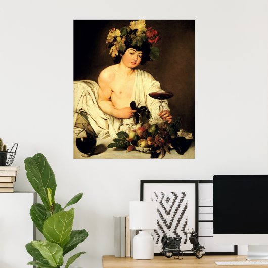 Caravaggio Bacchus Poster (Thuiskantoor)