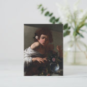 Caravaggio Boy Bitten van een hagedis Briefkaart (Staand voorkant)