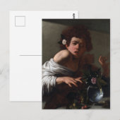 Caravaggio Boy Bitten van een hagedis Briefkaart (Voorkant / Achterkant)