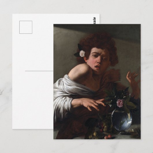 Caravaggio Boy Bitten van een hagedis Briefkaart (Voorkant / Achterkant)