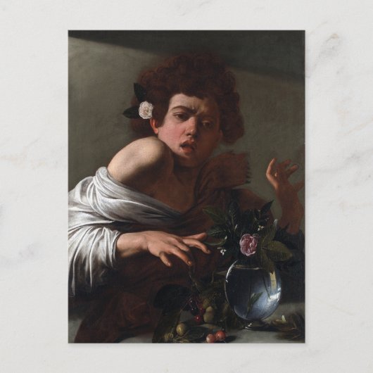 Caravaggio Boy Bitten van een hagedis Briefkaart (Voorkant)