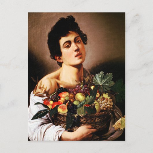 Caravaggio Boy met een mand fruit Briefkaart (Voorkant)