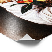 Caravaggio Boy met een mand fruit Foto Afdruk (Hoek)