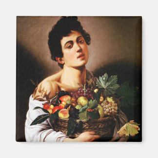 Caravaggio Boy met een mand van fruitmagneet Magneet