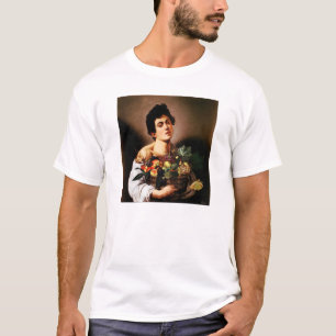 Caravaggio Boy Met een mandje fruit T-shirt