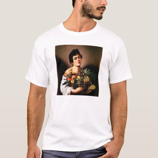 Caravaggio Boy Met een mandje fruit T-shirt (Voorkant)