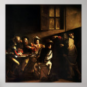 Caravaggio Calling of Saint Matthew Poster (Voorkant)