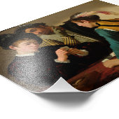 Caravaggio Cardsharps Foto Afdruk (Hoek)