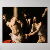 Caravaggio - Christus in de Kolom Poster (Voorkant)
