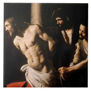 Caravaggio - Christus in de Kolom Tegeltje