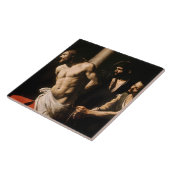 Caravaggio - Christus in de Kolom Tegeltje (Zijkant)