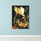 Caravaggio Conversion of St. Paul Canvas Afdruk (Insitu (Houten vloer))
