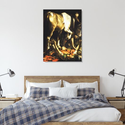 Caravaggio Conversion of St. Paul Canvas Afdruk (Insitu (Slaapkamer))