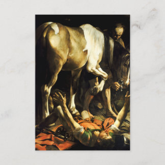 Caravaggio Conversion of St. Paul Invitations Kaart