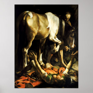 Caravaggio Conversion of St. Paul Poster