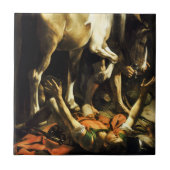 Caravaggio Conversion of St. Paul Tile Tegeltje (Voorkant)