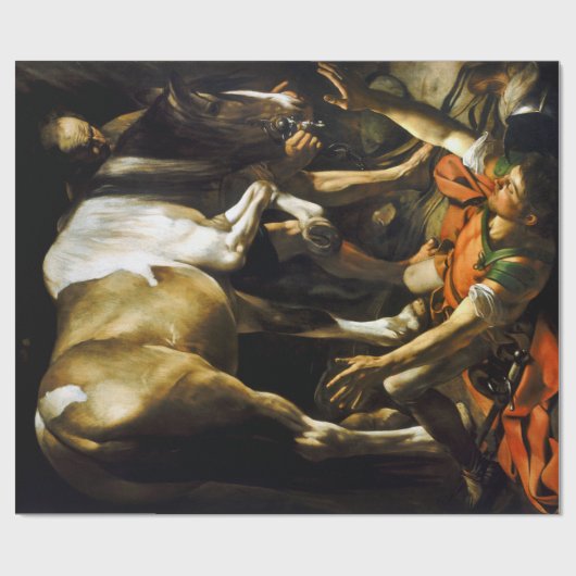 Caravaggio Conversion on the Way to Damascus Cadeaupapier (Vlak)