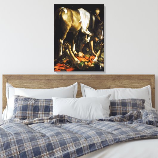 Caravaggio Conversion on the Way to Damascus Canvas Afdruk (Insitu (Slaapkamer))