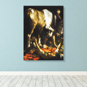Caravaggio Conversion on the Way to Damascus Canvas Afdruk (Insitu (Houten vloer))