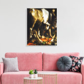 Caravaggio Conversion on the Way to Damascus Canvas Afdruk (Insitu (Woonkamer))