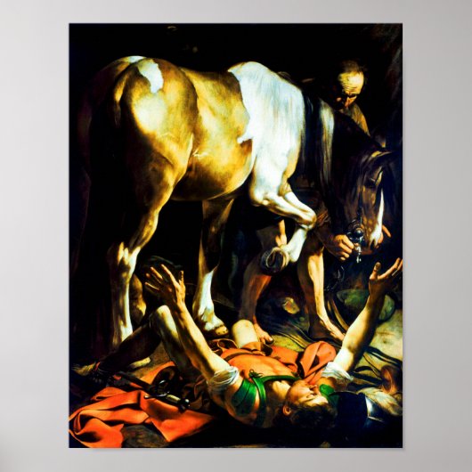 Caravaggio: Conversion on the Way to Damascus Poster (Voorkant)