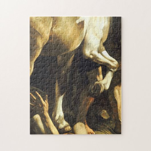Caravaggio converteert naar damascus van de St Pau Legpuzzel (Verticaal)