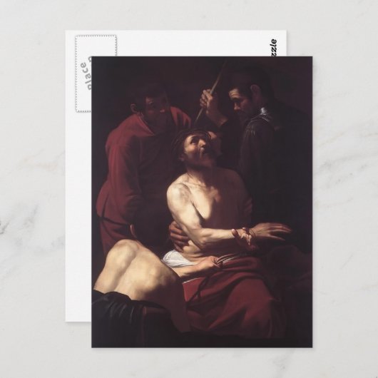 Caravaggio - Crowning met Thorns Briefkaart (Voorkant / Achterkant)