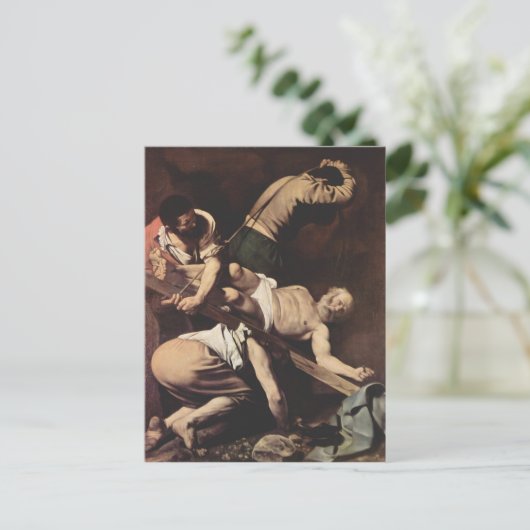 Caravaggio- Crucifixion of Saint Peter Briefkaart (Staand voorkant)