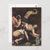 Caravaggio- Crucifixion of Saint Peter Briefkaart (Voorkant / Achterkant)