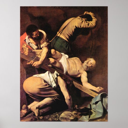 Caravaggio-Crucifixion of St. Paul Poster (Voorkant)