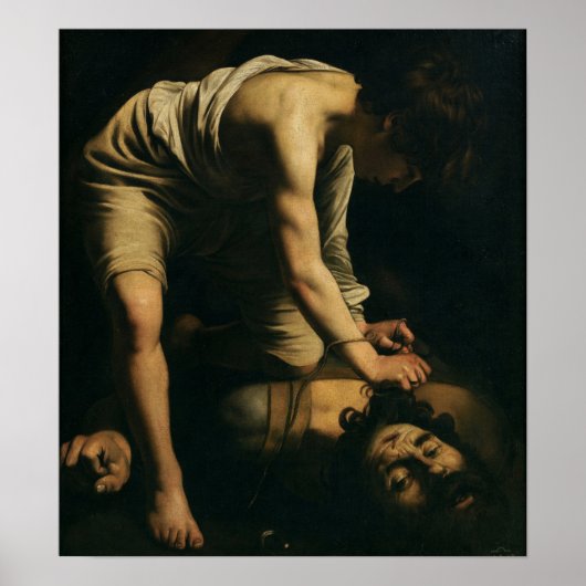 Caravaggio - David en Goliath Poster (Voorkant)